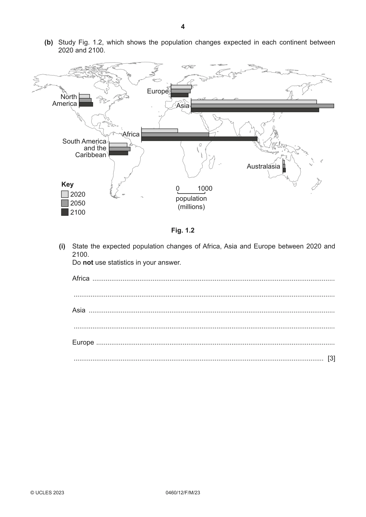 Cambridge IGCSE Geography 0460 2023 Feb/March Paper 1 · Variant 2 question paper, page 4 of 32