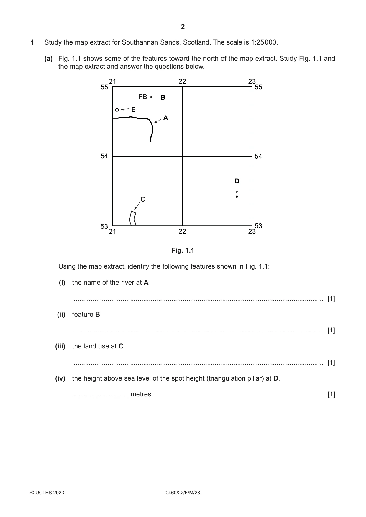 Cambridge IGCSE Geography 0460 2023 Feb/March Paper 2 · Variant 2 question paper, page 2 of 20