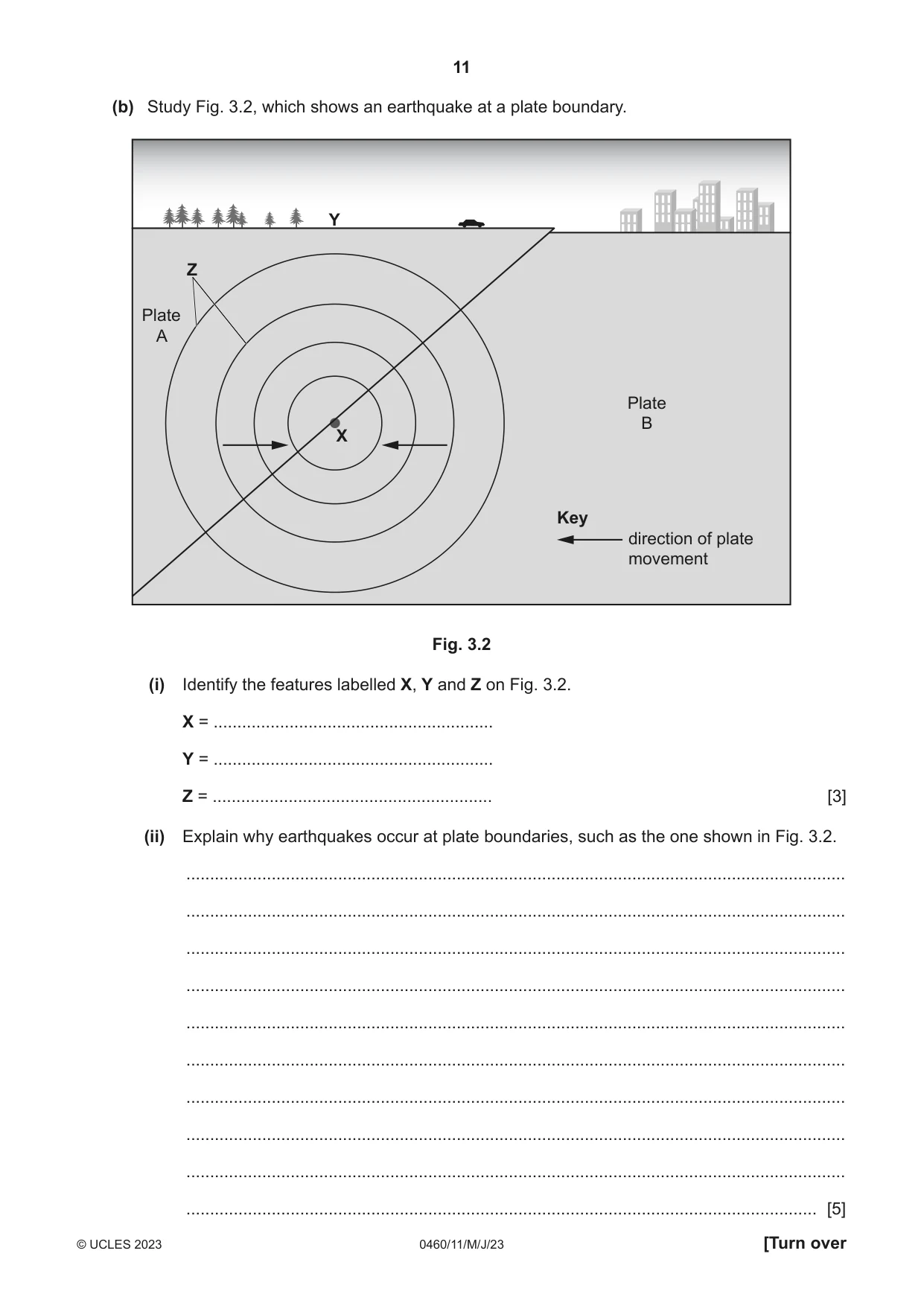 Cambridge IGCSE Geography 0460 2023 May/June Paper 1 · Variant 1 question paper, page 11 of 24