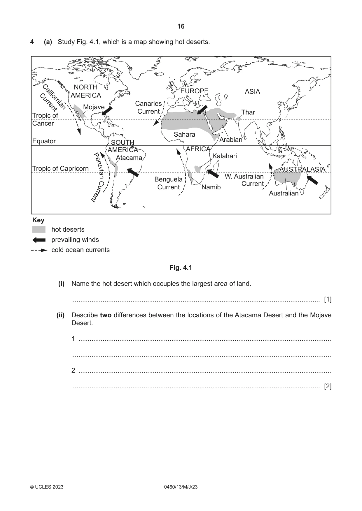 Cambridge IGCSE Geography 0460 2023 May/June Paper 1 · Variant 3 question paper, page 16 of 32