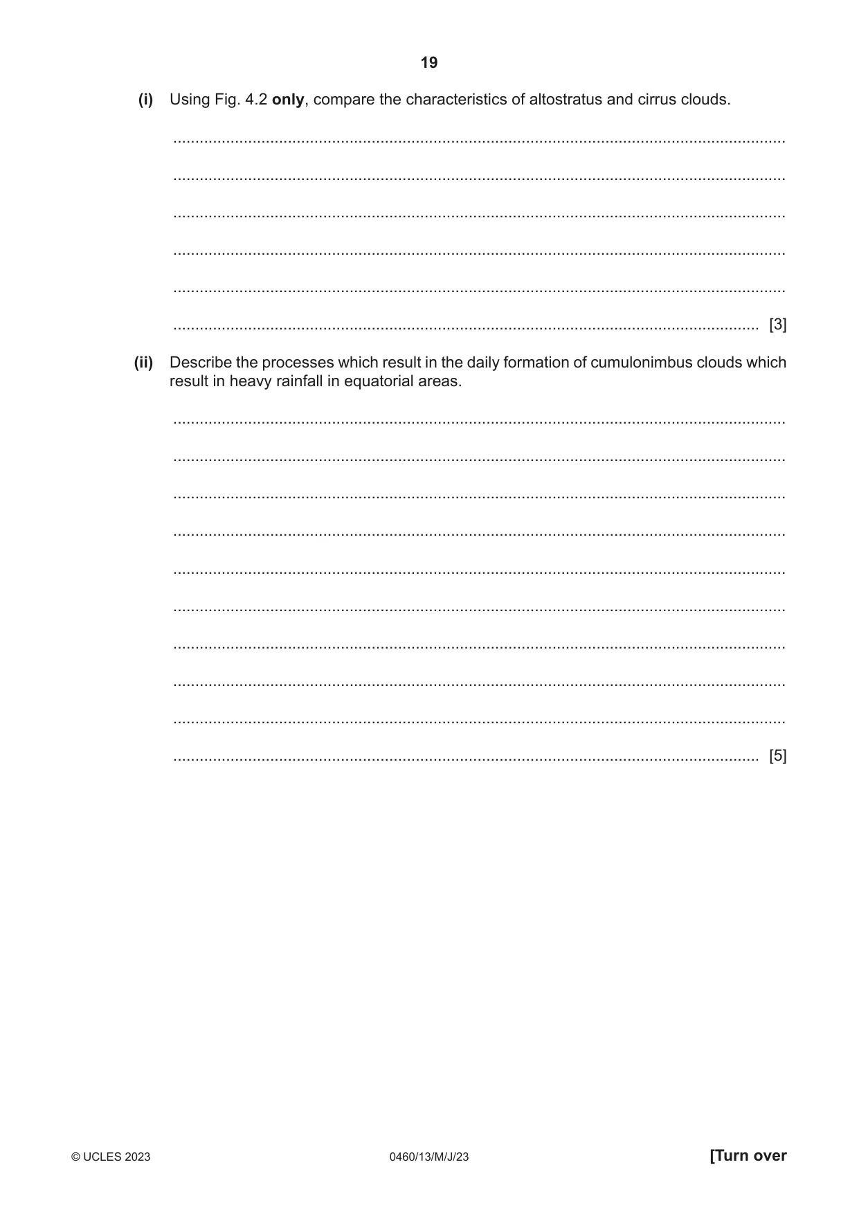 Cambridge IGCSE Geography 0460 2023 May/June Paper 1 · Variant 3 question paper, page 19 of 32
