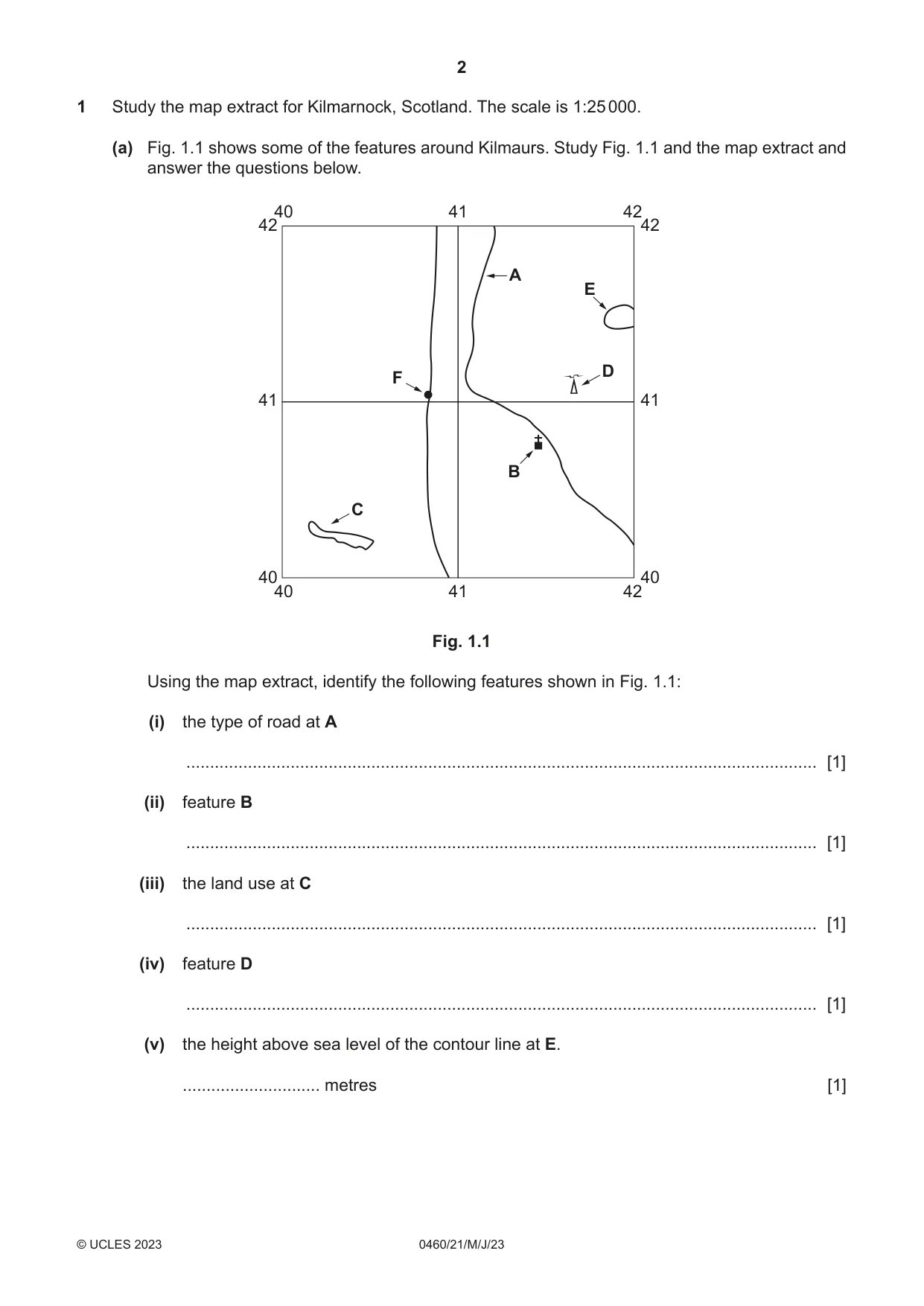 Cambridge IGCSE Geography 0460 2023 May/June Paper 2 · Variant 1 question paper, page 2 of 20