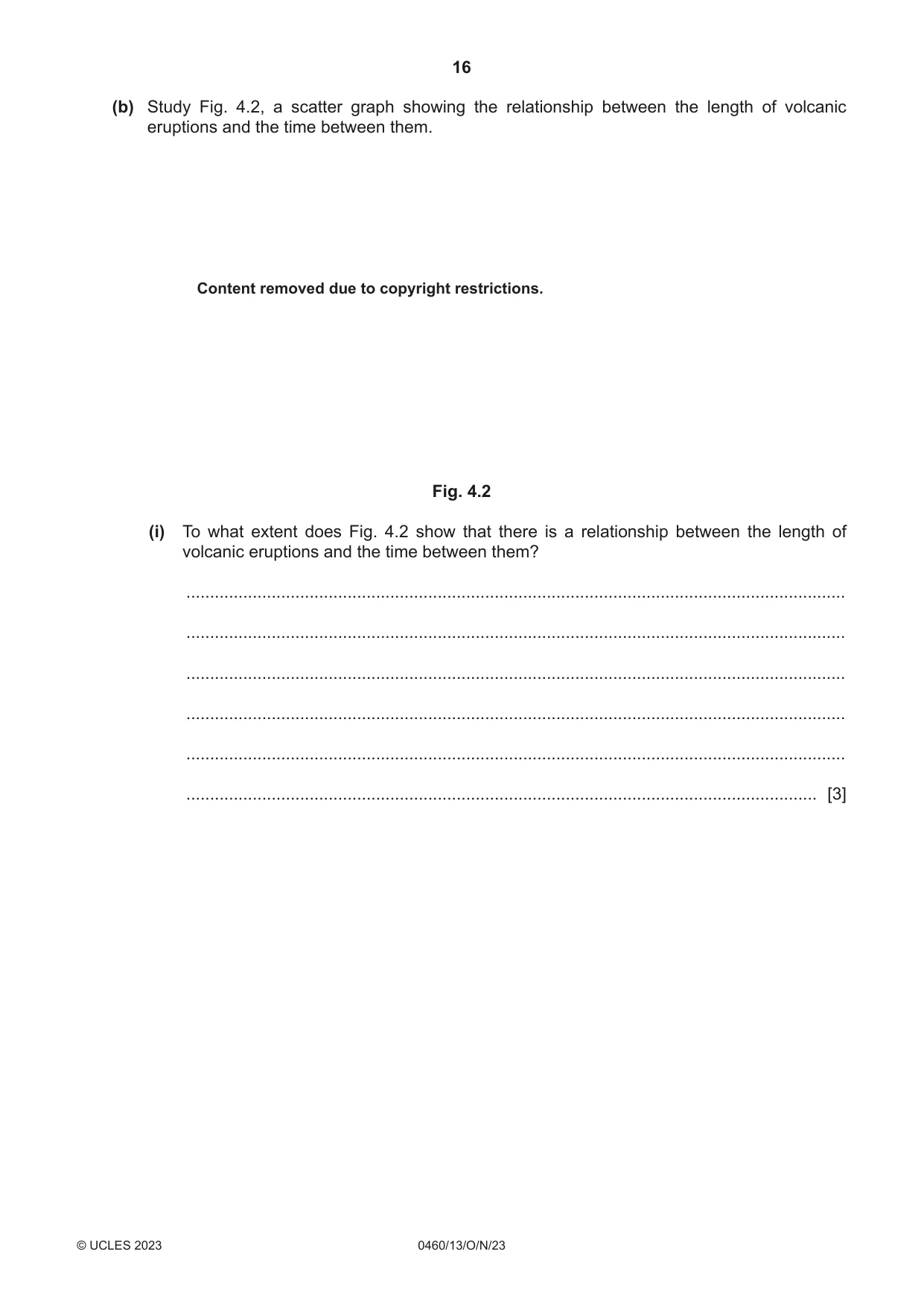 Cambridge IGCSE Geography 0460 2023 Oct/Nov Paper 1 · Variant 3 question paper, page 16 of 32