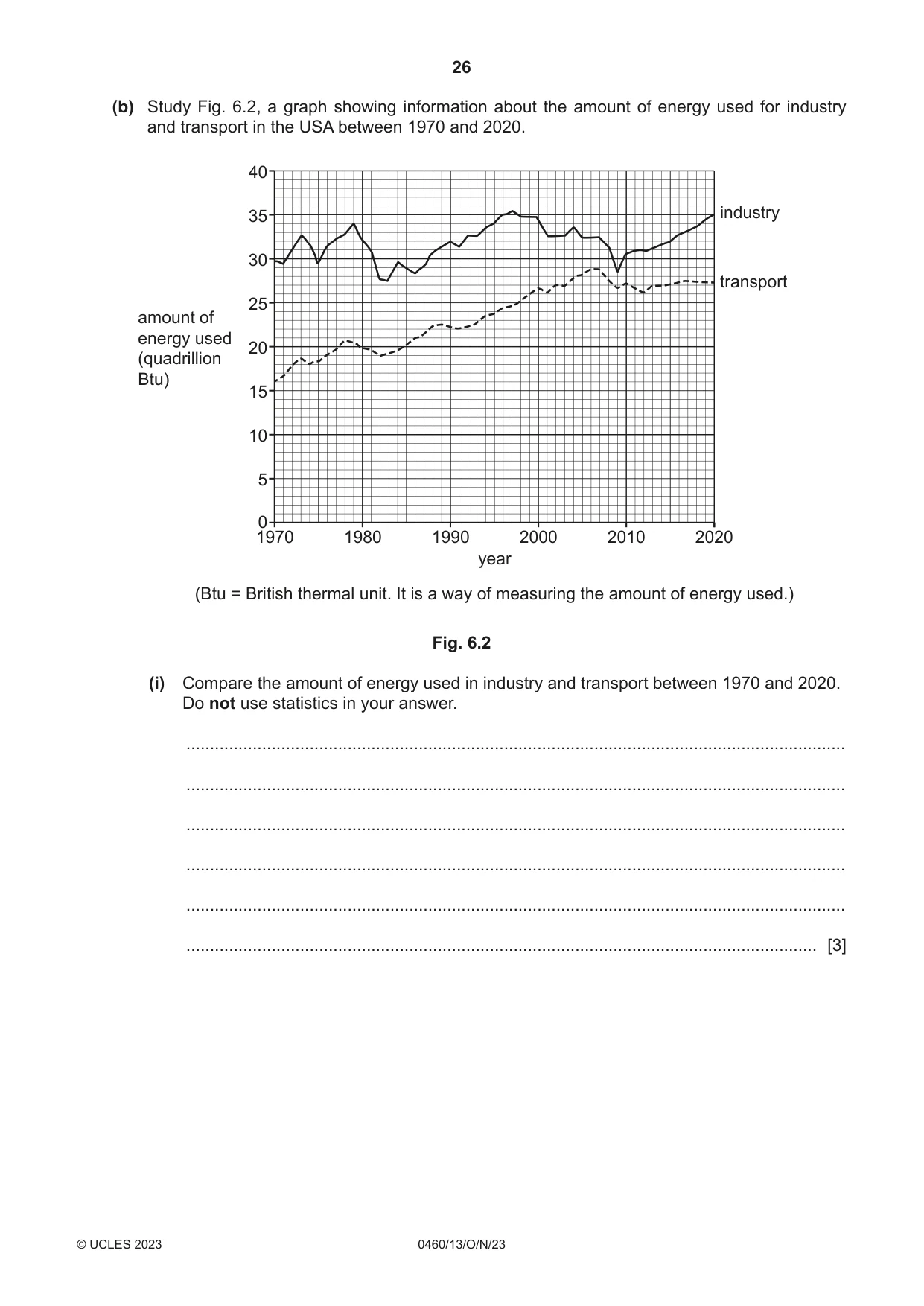 Cambridge IGCSE Geography 0460 2023 Oct/Nov Paper 1 · Variant 3 question paper, page 26 of 32