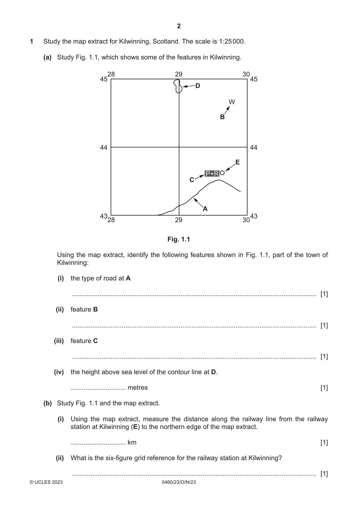 Cambridge IGCSE Geography 0460 2023 Oct/Nov Paper 2 · Variant 3 question paper, page 2 of 16
