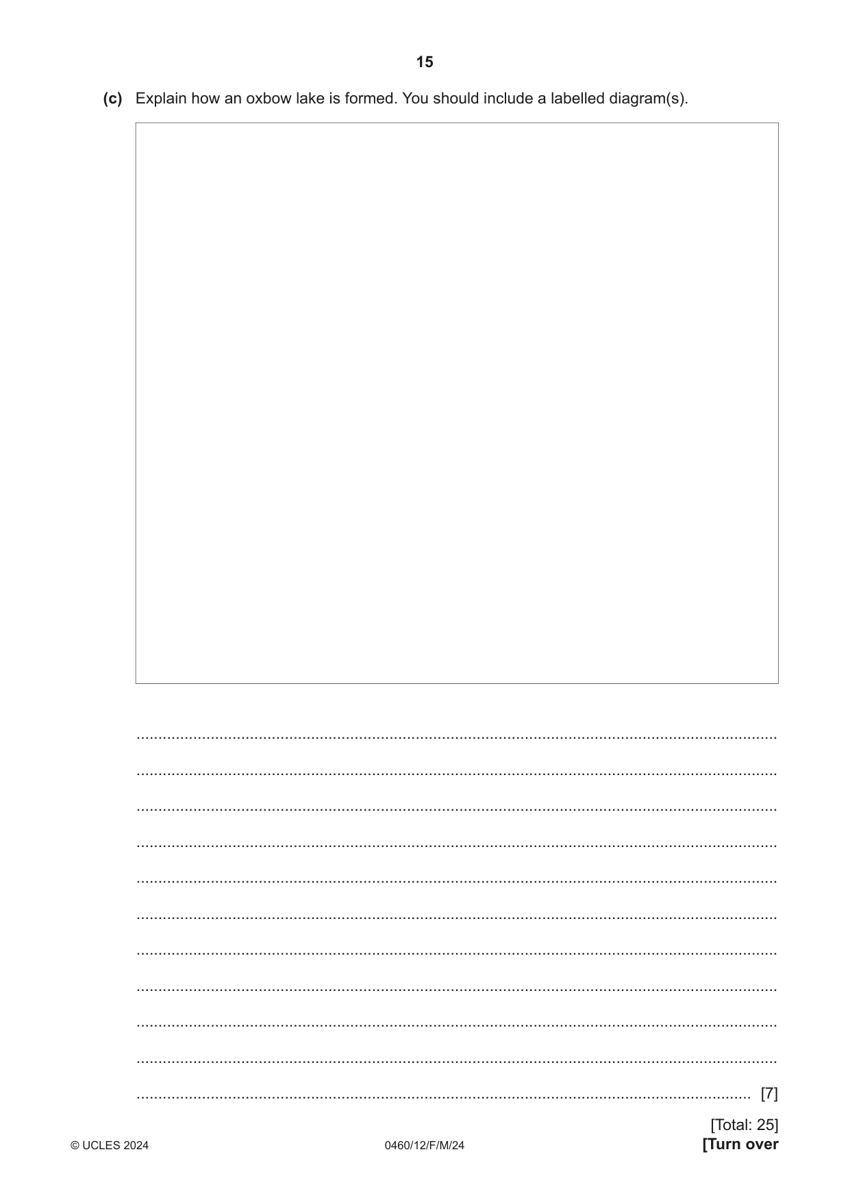 Cambridge IGCSE Geography 0460 2024 Feb/March Paper 1 · Variant 2 question paper, page 15 of 28