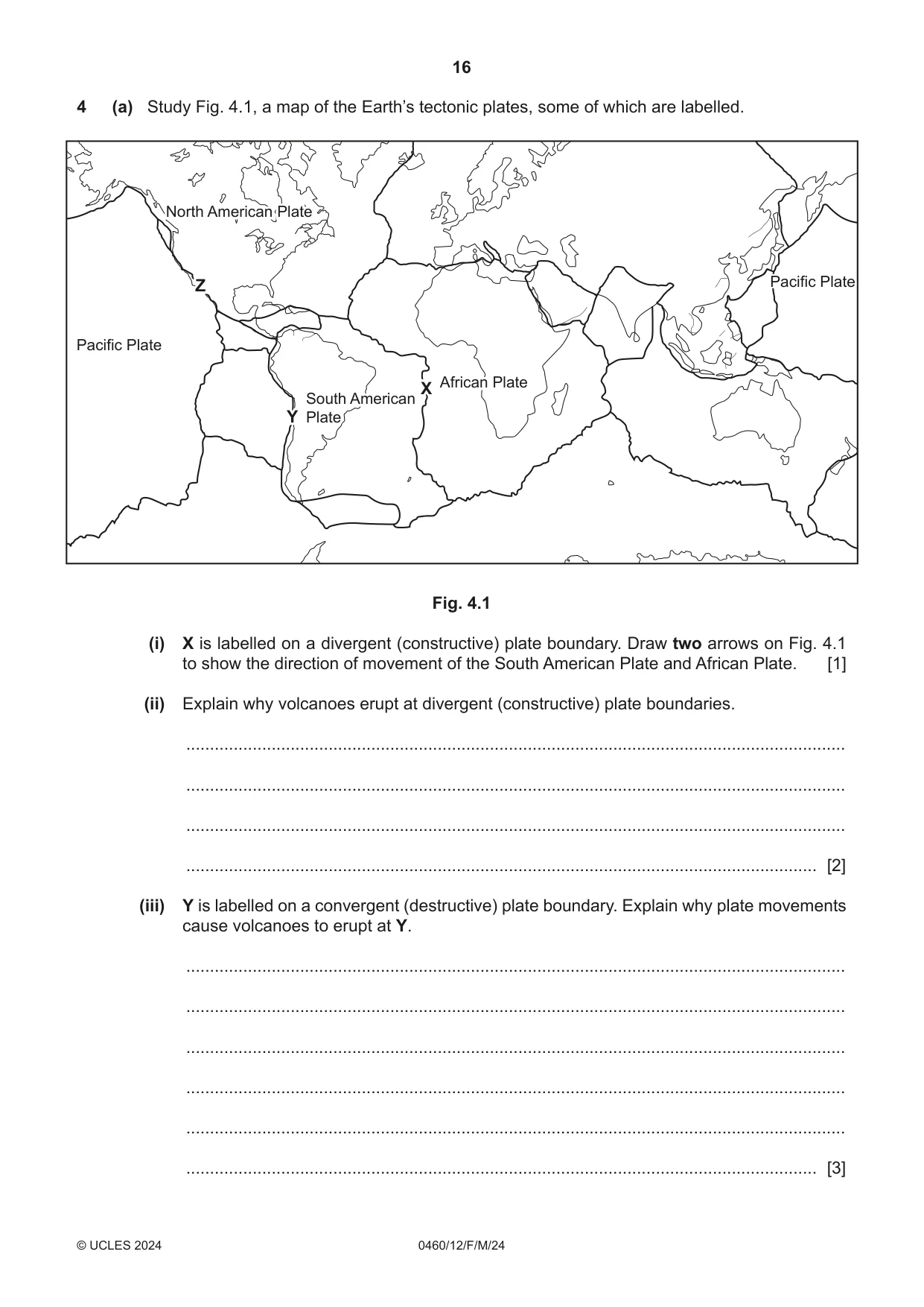 Cambridge IGCSE Geography 0460 2024 Feb/March Paper 1 · Variant 2 question paper, page 16 of 28