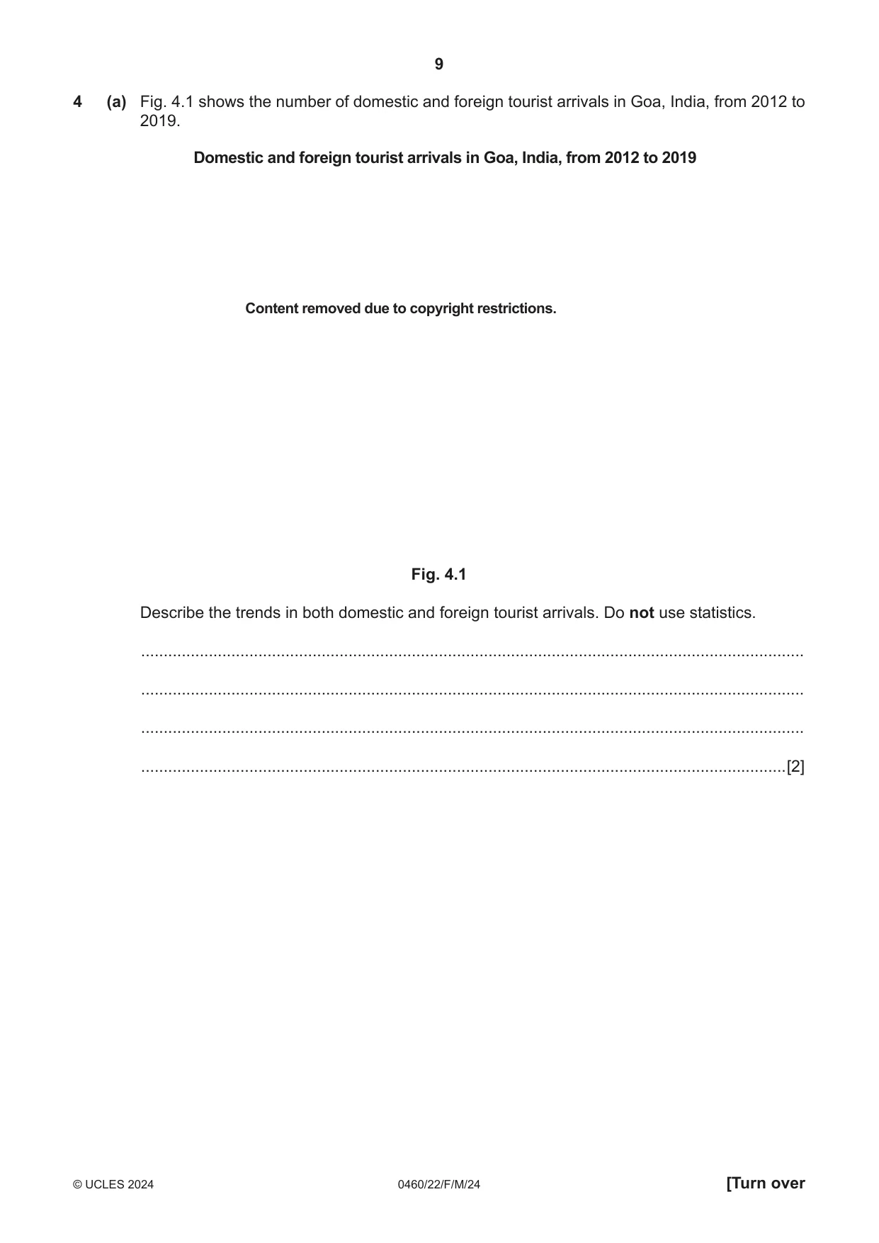 Cambridge IGCSE Geography 0460 2024 Feb/March Paper 2 · Variant 2 question paper, page 9 of 16