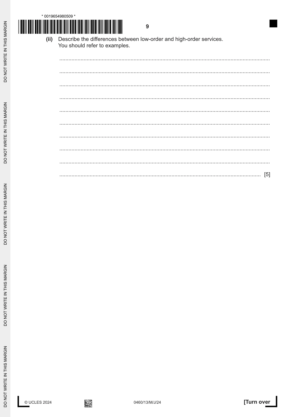 Cambridge IGCSE Geography 0460 2024 May/June Paper 1 · Variant 3 question paper, page 9 of 32