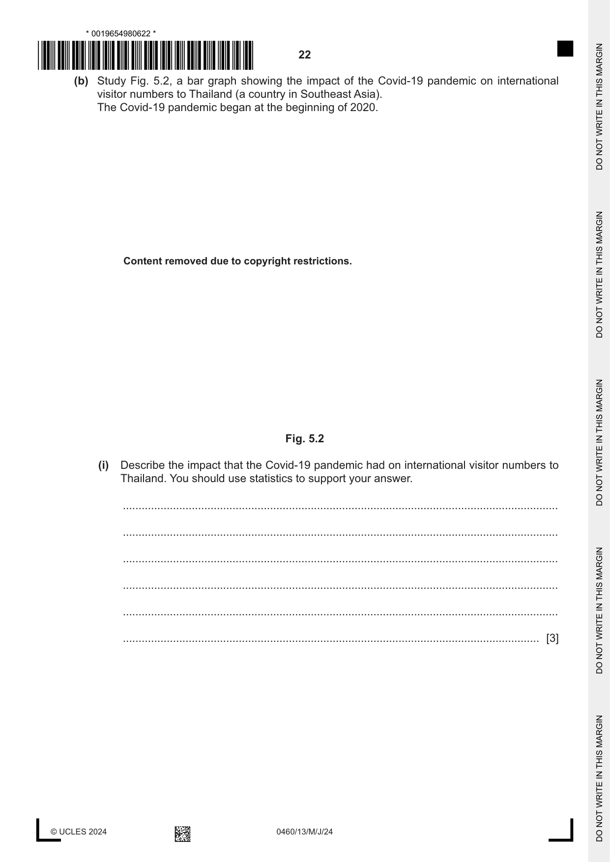 Cambridge IGCSE Geography 0460 2024 May/June Paper 1 · Variant 3 question paper, page 22 of 32