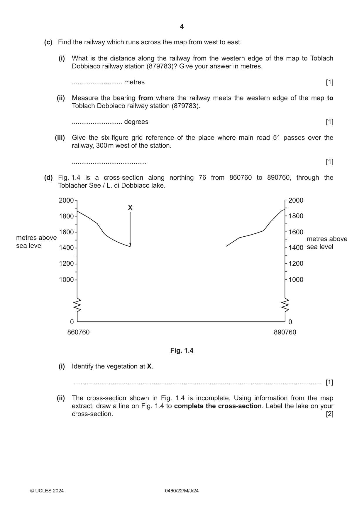 Cambridge IGCSE Geography 0460 2024 May/June Paper 2 · Variant 2 question paper, page 4 of 20