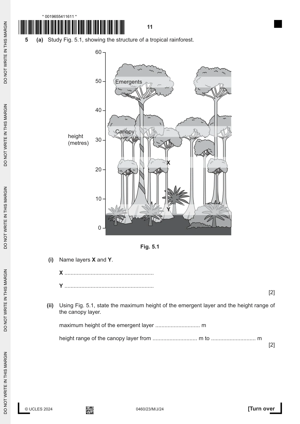 Cambridge IGCSE Geography 0460 2024 May/June Paper 2 · Variant 3 question paper, page 11 of 16
