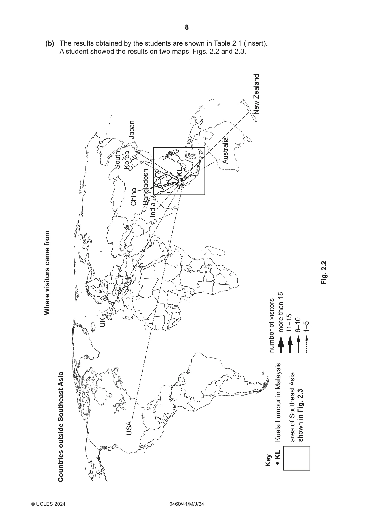 Cambridge IGCSE Geography 0460 2024 May/June Paper 4 · Variant 1 question paper, page 8 of 20