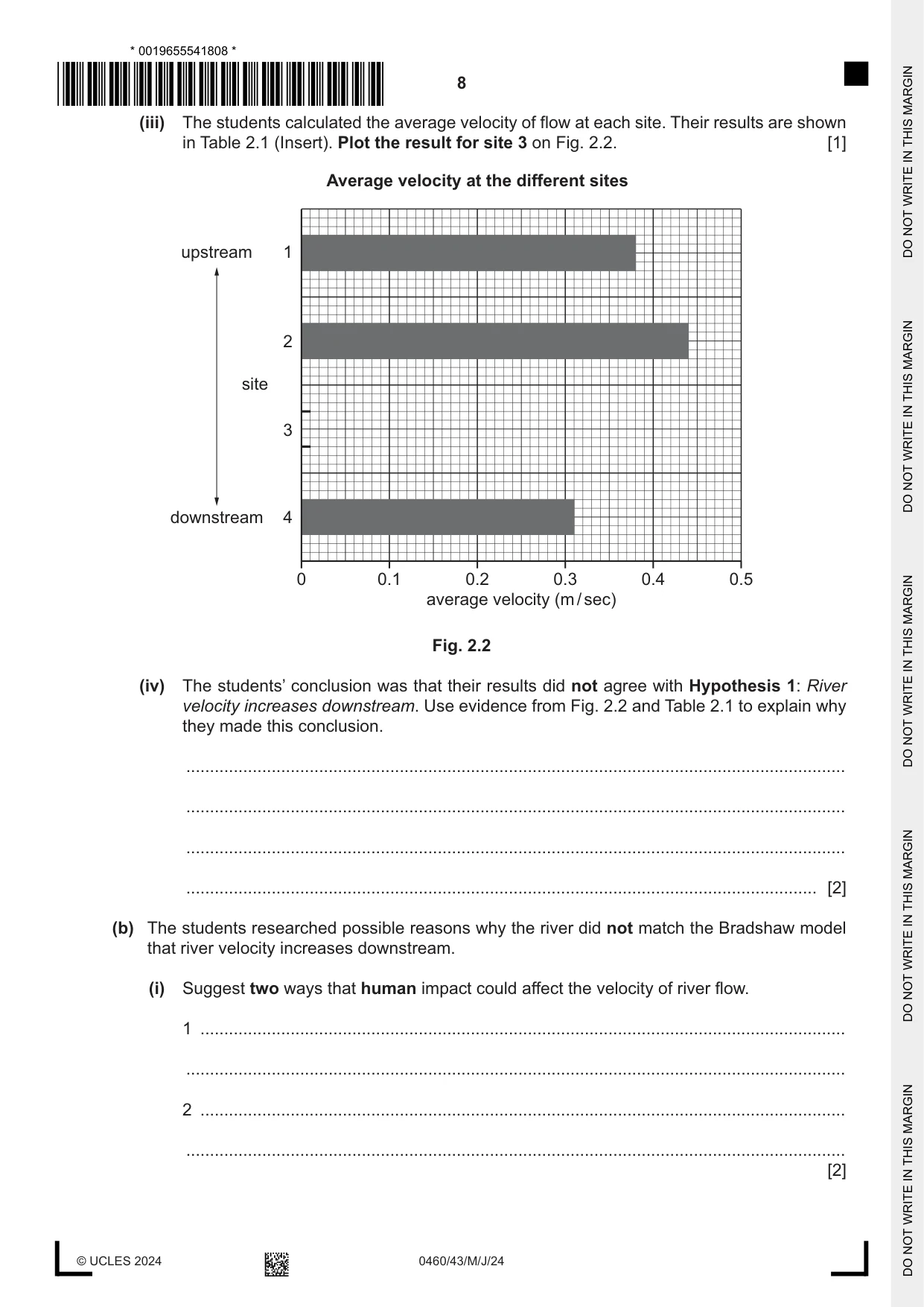 Cambridge IGCSE Geography 0460 2024 May/June Paper 4 · Variant 3 question paper, page 8 of 16