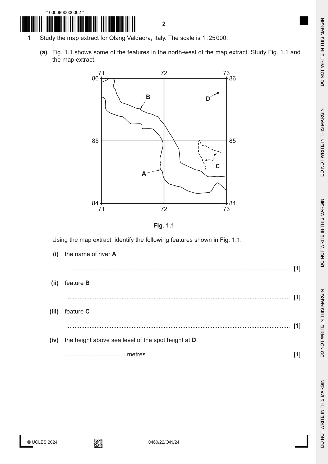 Cambridge IGCSE Geography 0460 2024 Oct/Nov Paper 2 · Variant 2 question paper, page 2 of 20