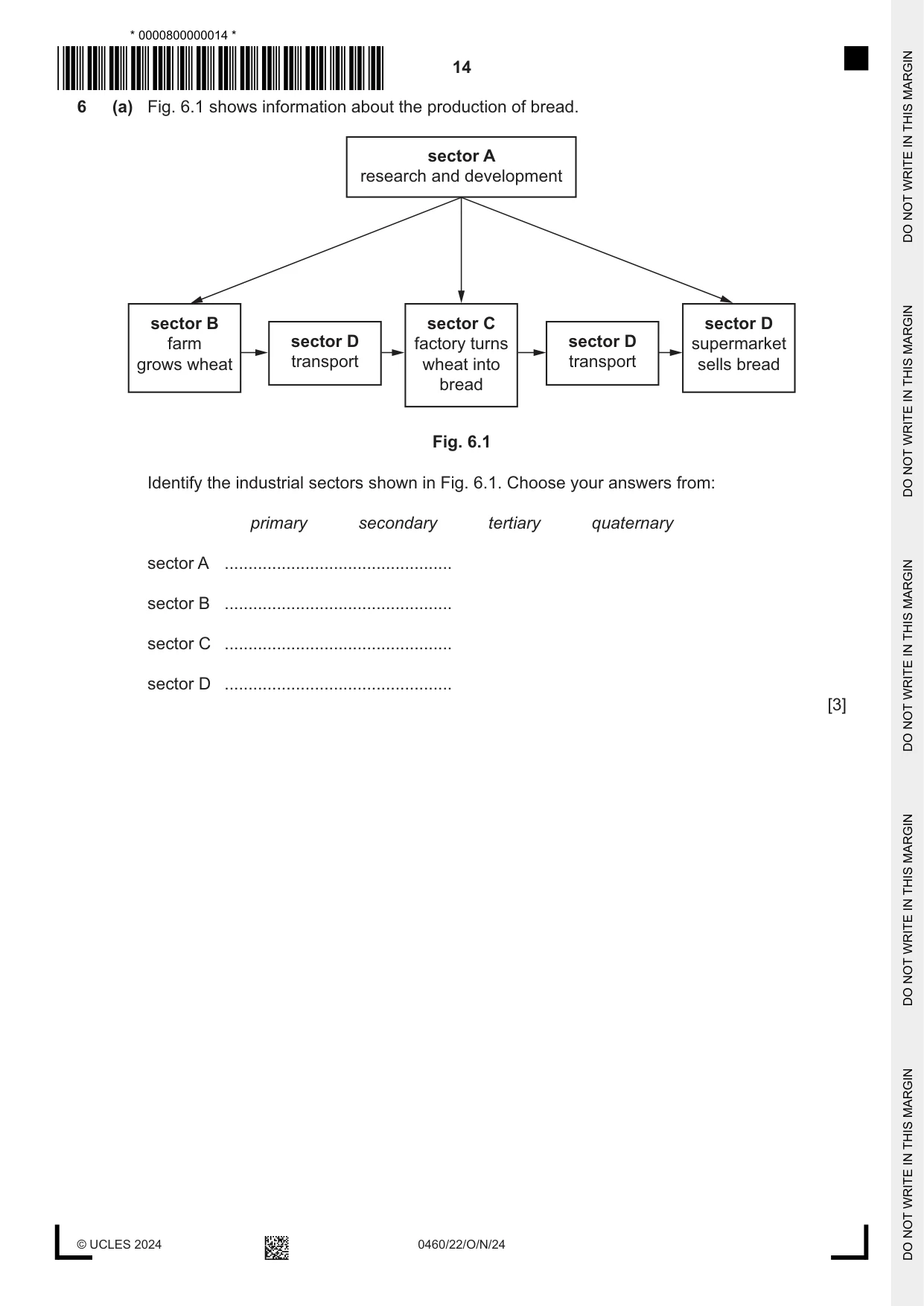 Cambridge IGCSE Geography 0460 2024 Oct/Nov Paper 2 · Variant 2 question paper, page 14 of 20