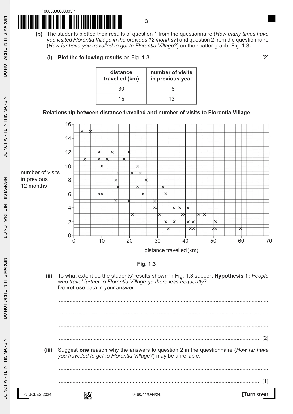 Cambridge IGCSE Geography 0460 2024 Oct/Nov Paper 4 · Variant 1 question paper, page 3 of 20