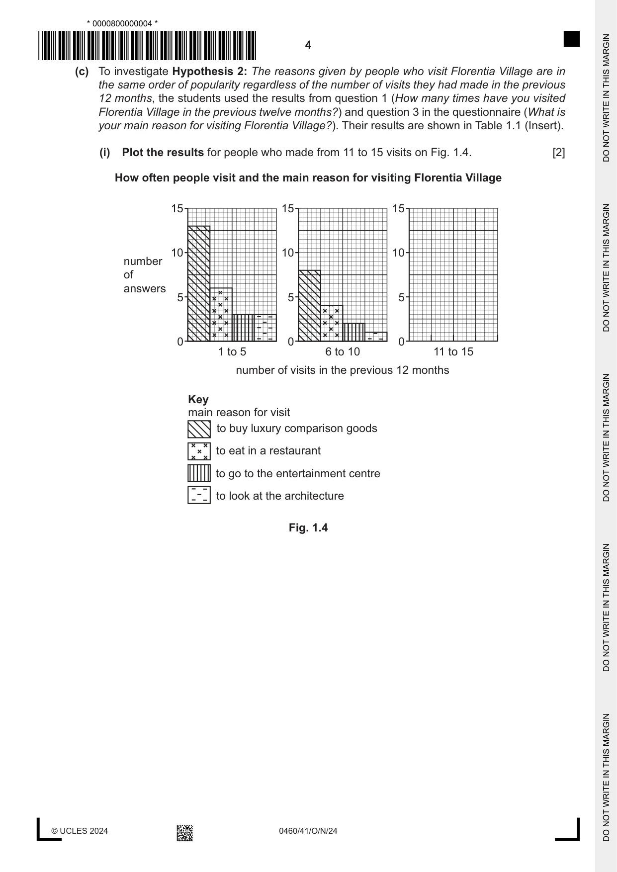 Cambridge IGCSE Geography 0460 2024 Oct/Nov Paper 4 · Variant 1 question paper, page 4 of 20