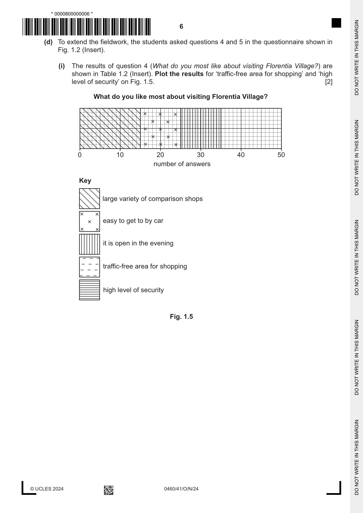 Cambridge IGCSE Geography 0460 2024 Oct/Nov Paper 4 · Variant 1 question paper, page 6 of 20