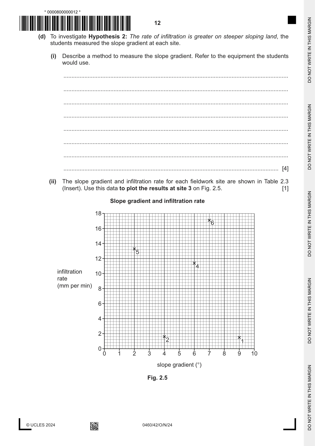 Cambridge IGCSE Geography 0460 2024 Oct/Nov Paper 4 · Variant 2 question paper, page 12 of 16