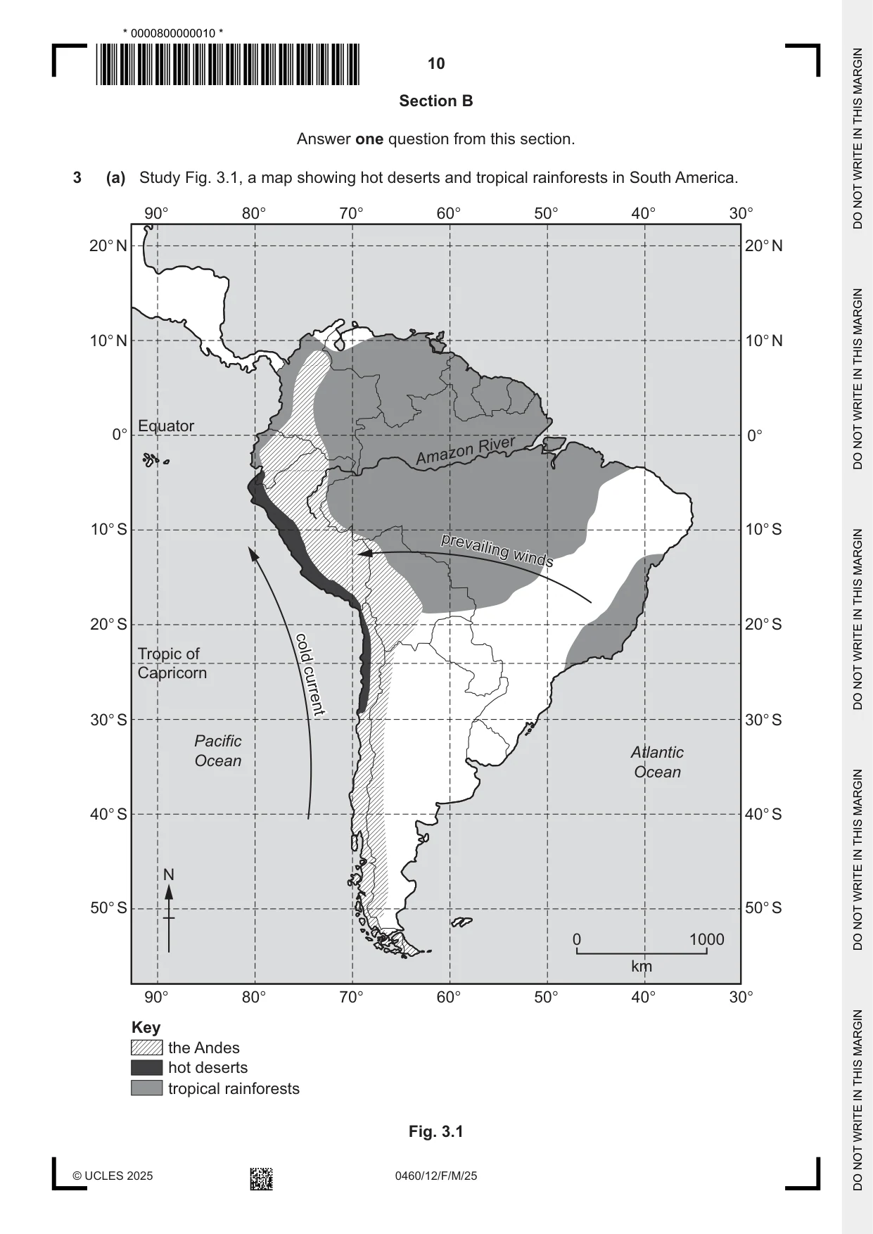 Cambridge IGCSE Geography 0460 2025 Feb/March Paper 1 · Variant 2 question paper, page 10 of 28