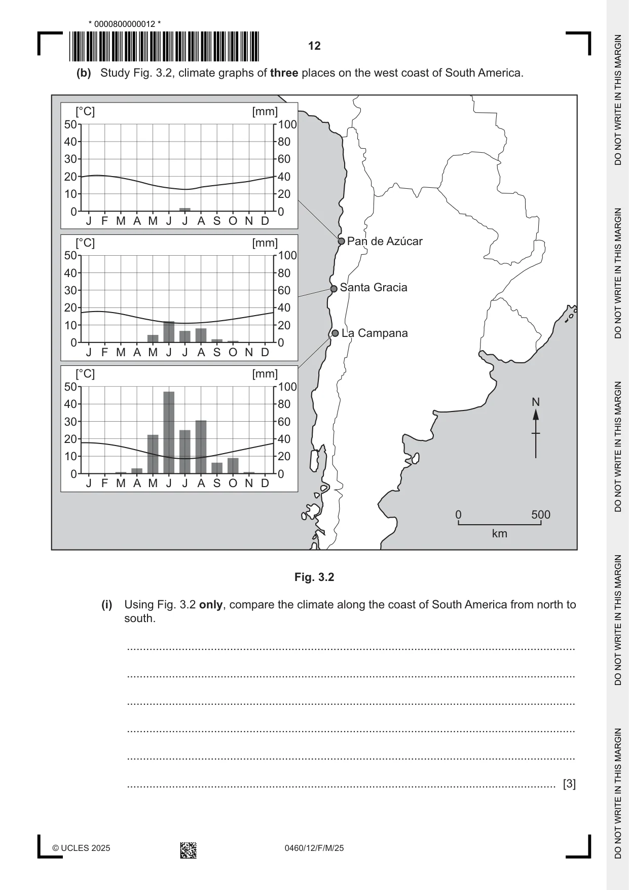Cambridge IGCSE Geography 0460 2025 Feb/March Paper 1 · Variant 2 question paper, page 12 of 28