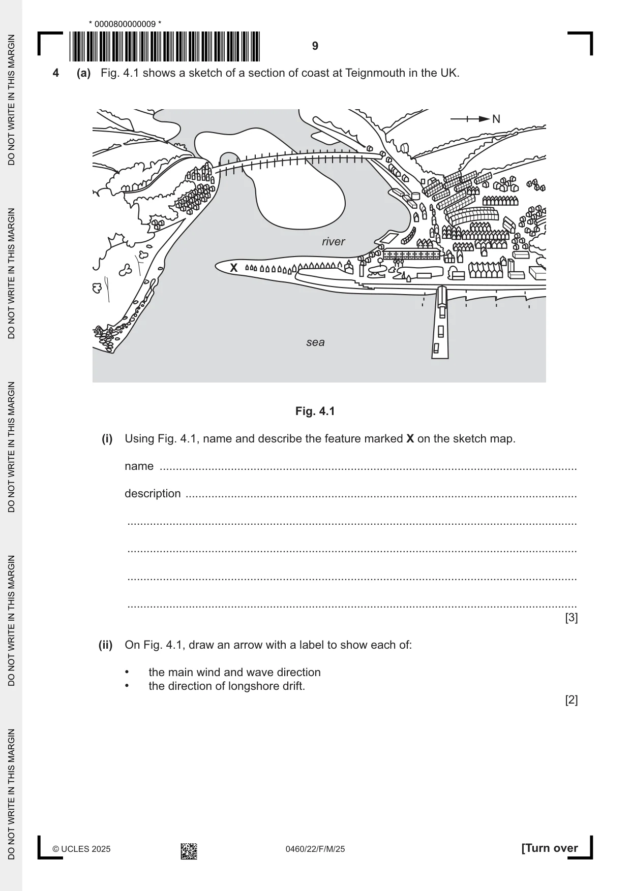 Cambridge IGCSE Geography 0460 2025 Feb/March Paper 2 · Variant 2 question paper, page 9 of 16