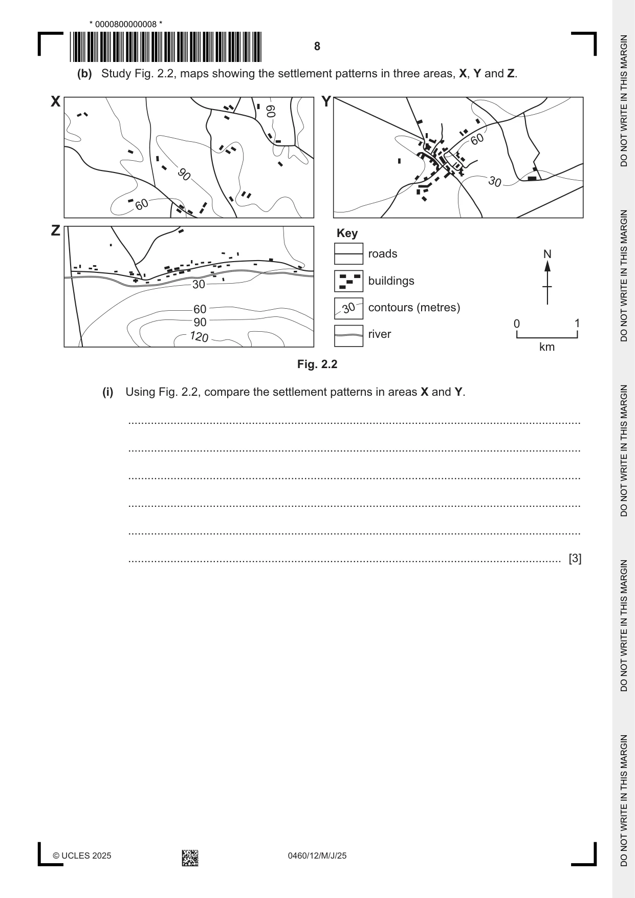 Cambridge IGCSE Geography 0460 2025 May/June Paper 1 · Variant 2 question paper, page 8 of 36