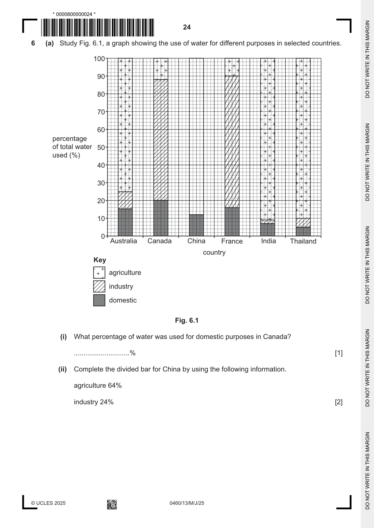 Cambridge IGCSE Geography 0460 2025 May/June Paper 1 · Variant 3 question paper, page 24 of 28