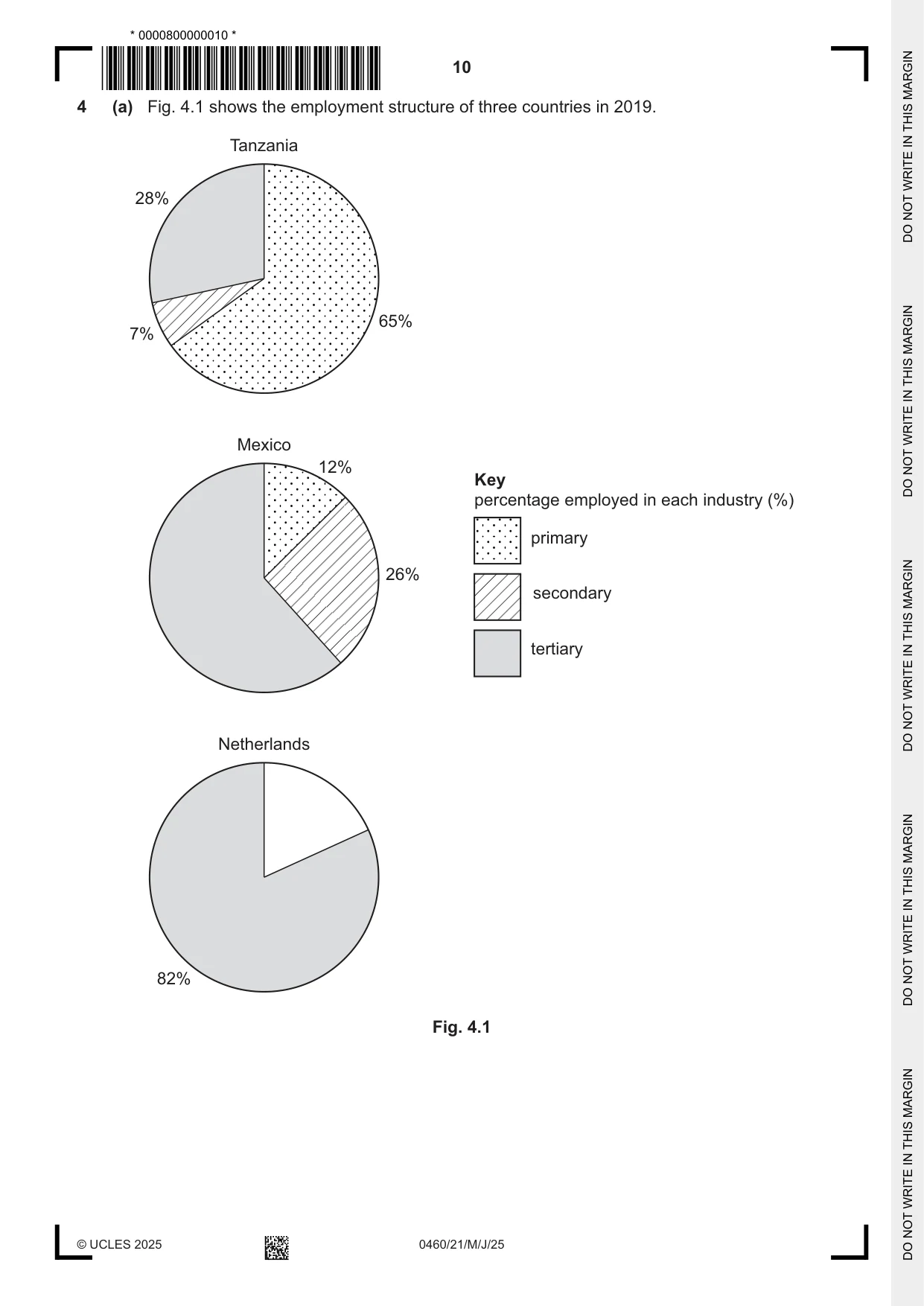 Cambridge IGCSE Geography 0460 2025 May/June Paper 2 · Variant 1 question paper, page 10 of 16