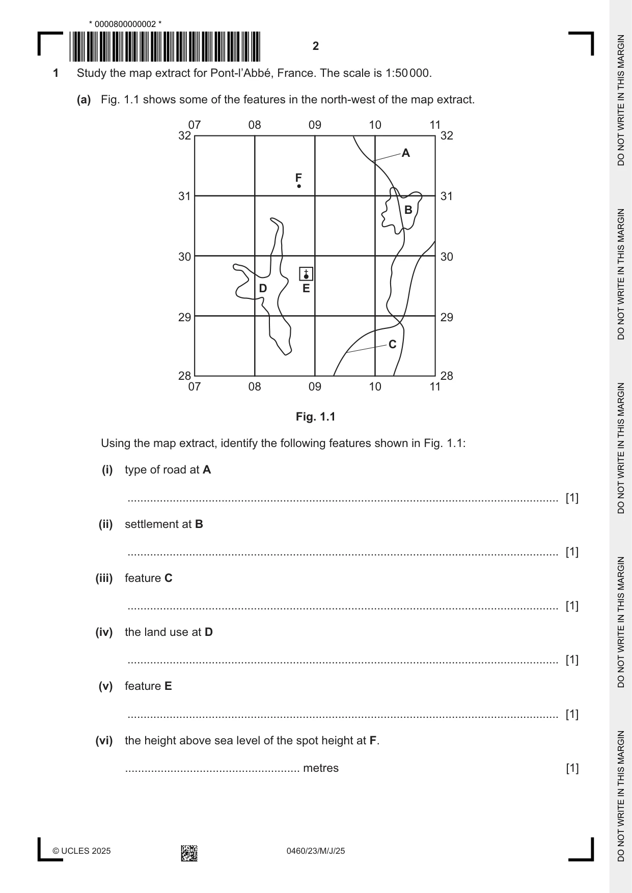 Cambridge IGCSE Geography 0460 2025 May/June Paper 2 · Variant 3 question paper, page 2 of 16