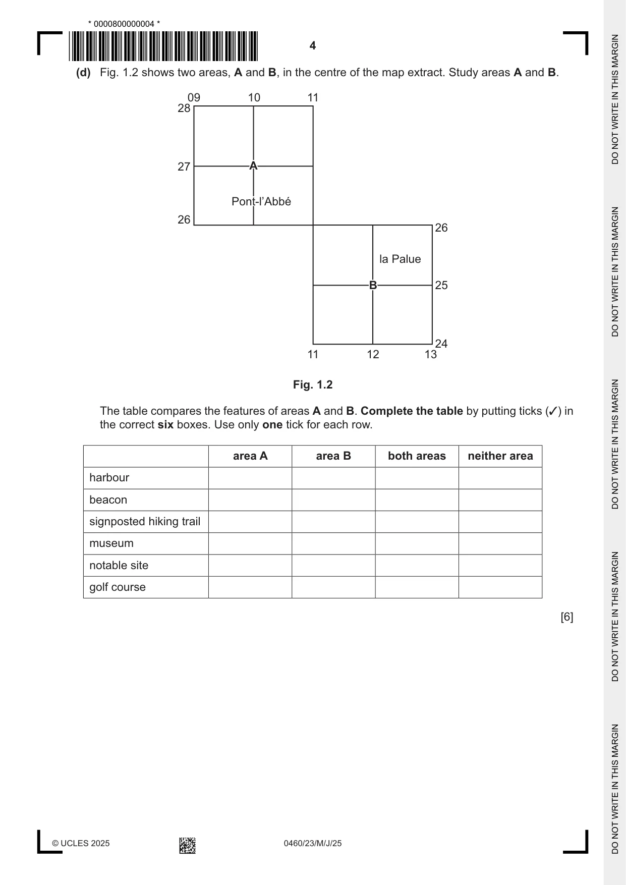 Cambridge IGCSE Geography 0460 2025 May/June Paper 2 · Variant 3 question paper, page 4 of 16