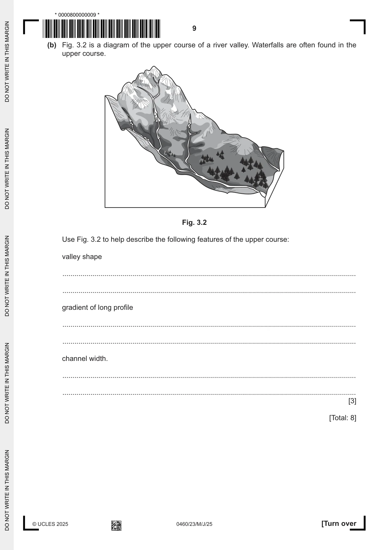 Cambridge IGCSE Geography 0460 2025 May/June Paper 2 · Variant 3 question paper, page 9 of 16