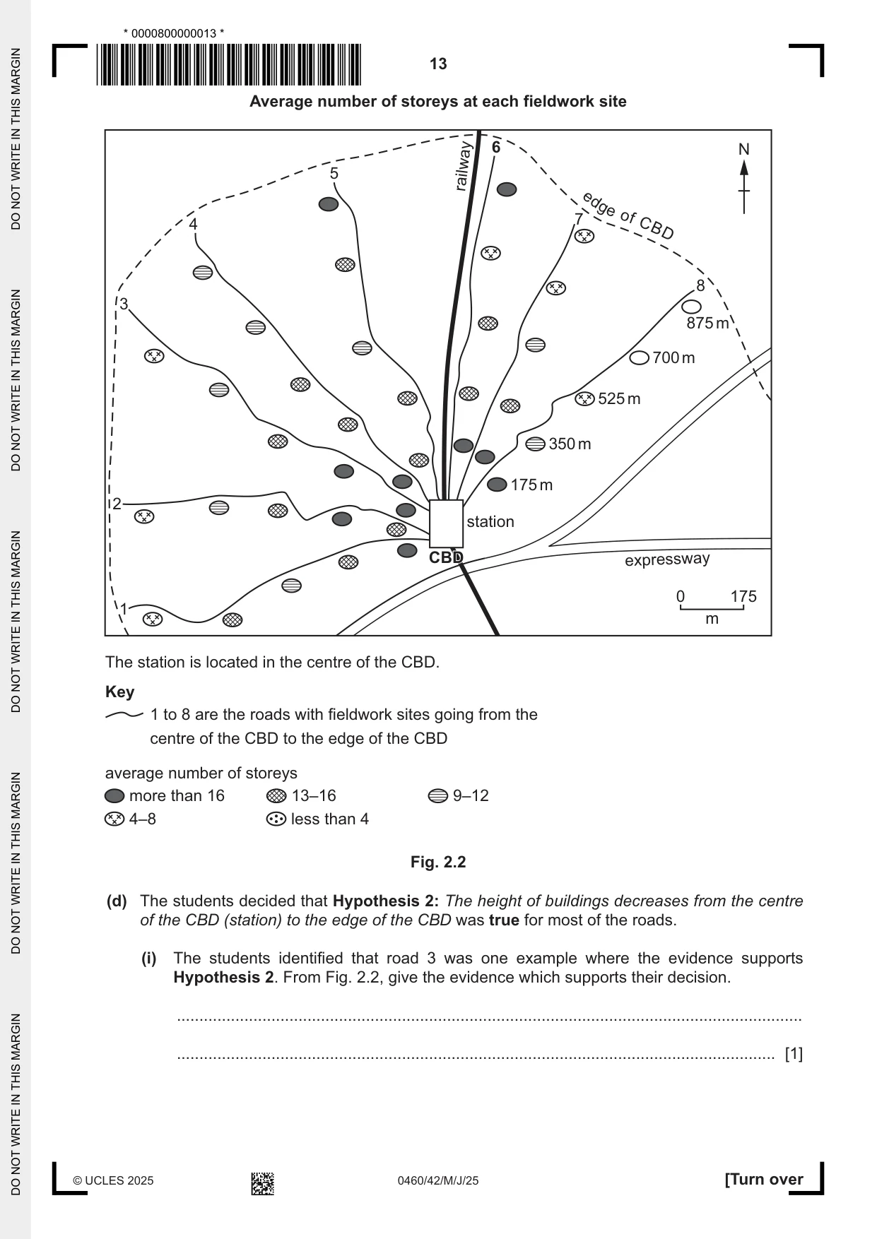 Cambridge IGCSE Geography 0460 2025 May/June Paper 4 · Variant 2 question paper, page 13 of 16