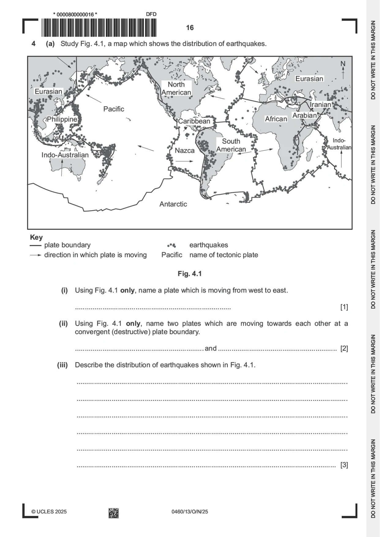 Cambridge IGCSE Geography 0460 2025 Oct/Nov Paper 1 · Variant 3 question paper, page 16 of 32