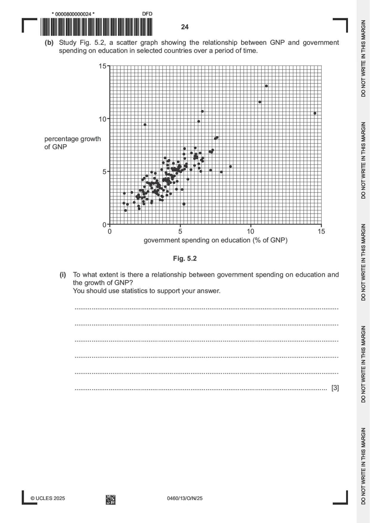 Cambridge IGCSE Geography 0460 2025 Oct/Nov Paper 1 · Variant 3 question paper, page 24 of 32