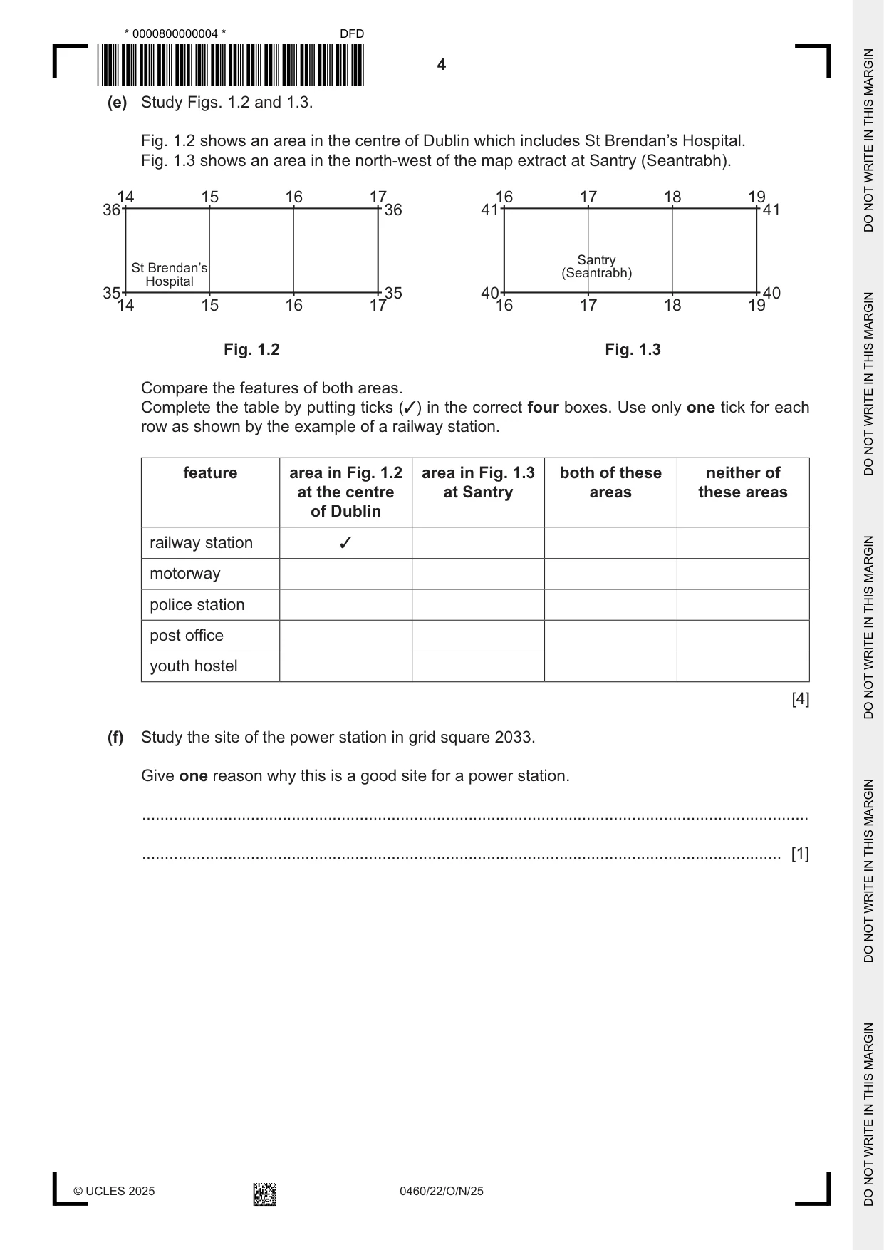 Cambridge IGCSE Geography 0460 2025 Oct/Nov Paper 2 · Variant 2 question paper, page 4 of 20