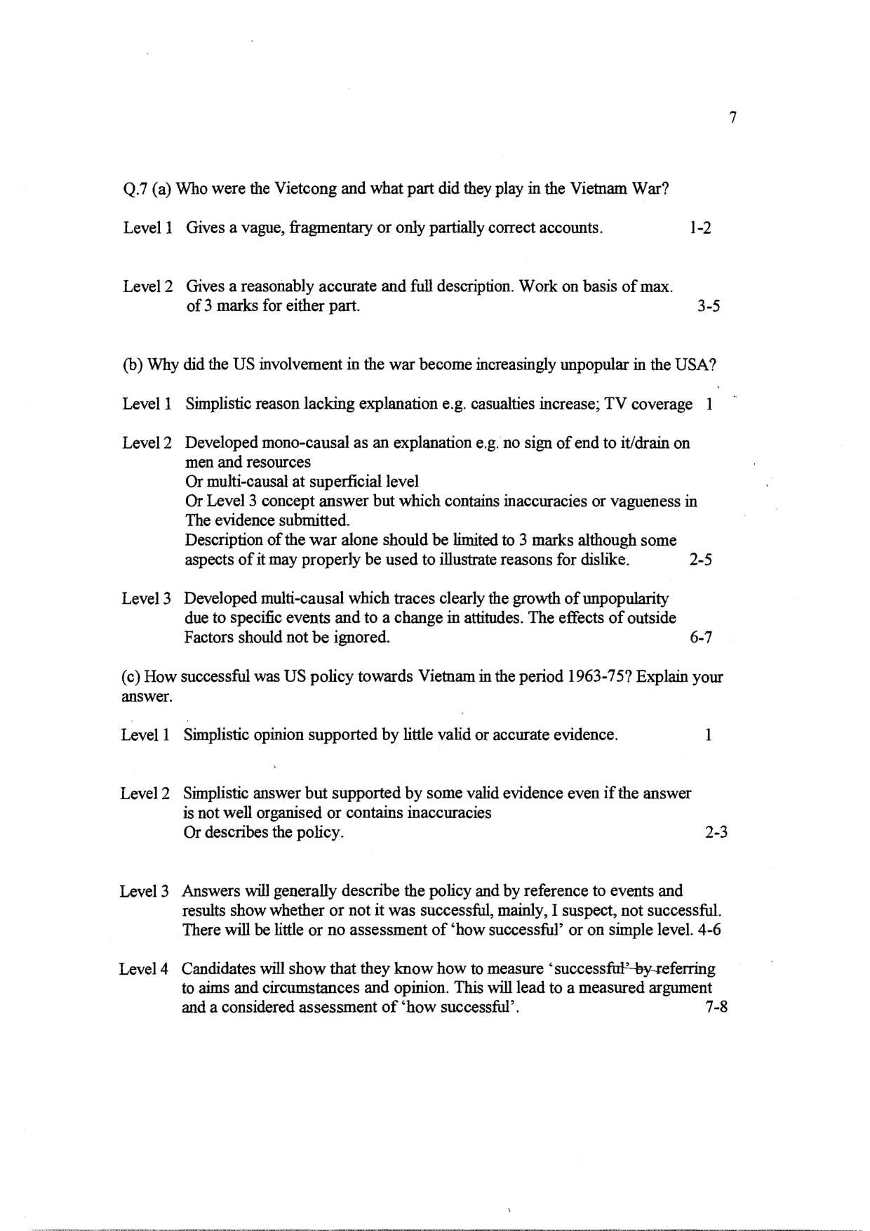 Mark scheme, page 8 of 26