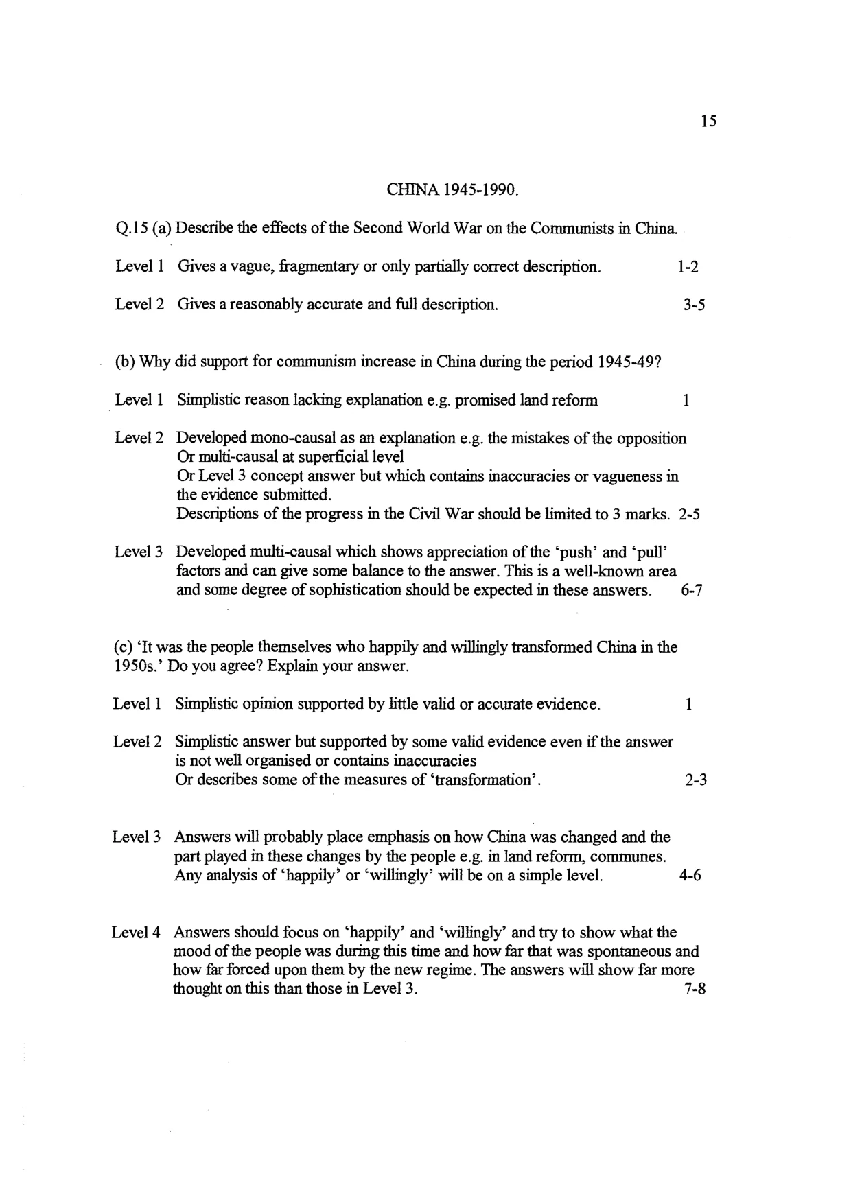 Mark scheme, page 16 of 26