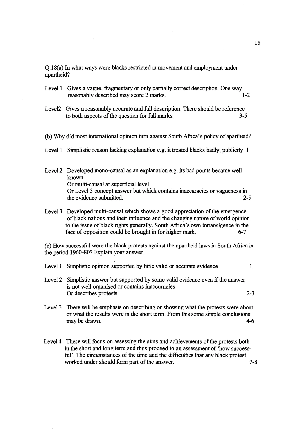 Mark scheme, page 19 of 26