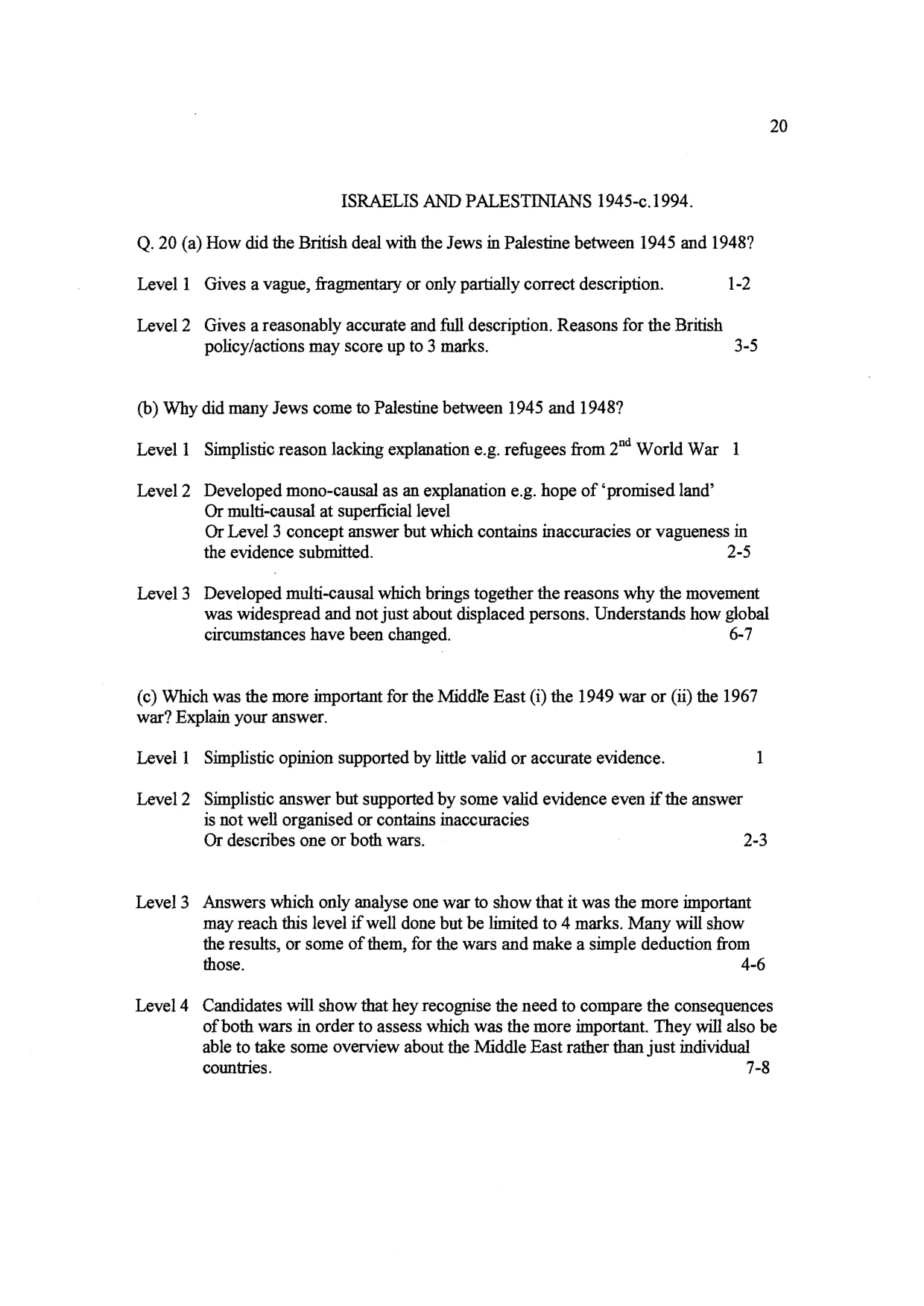 Mark scheme, page 21 of 26