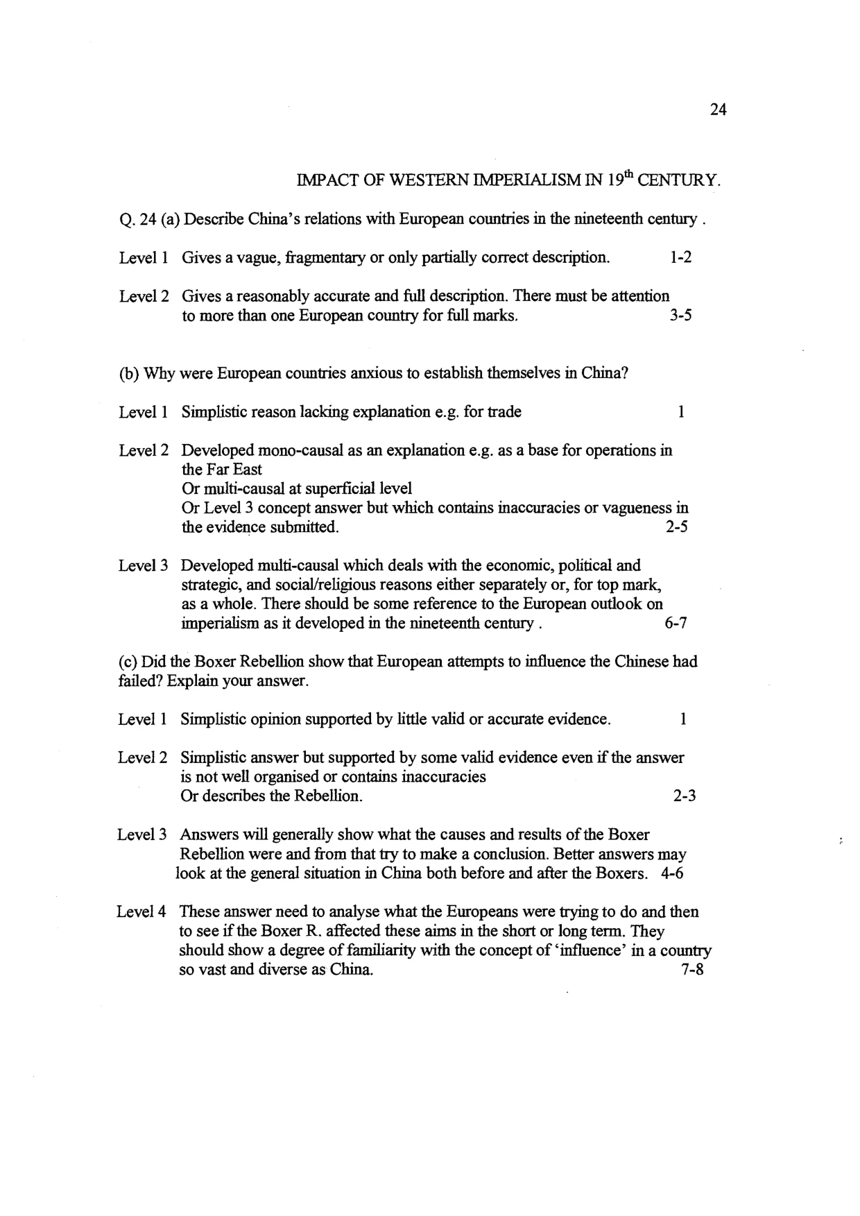 Mark scheme, page 25 of 26