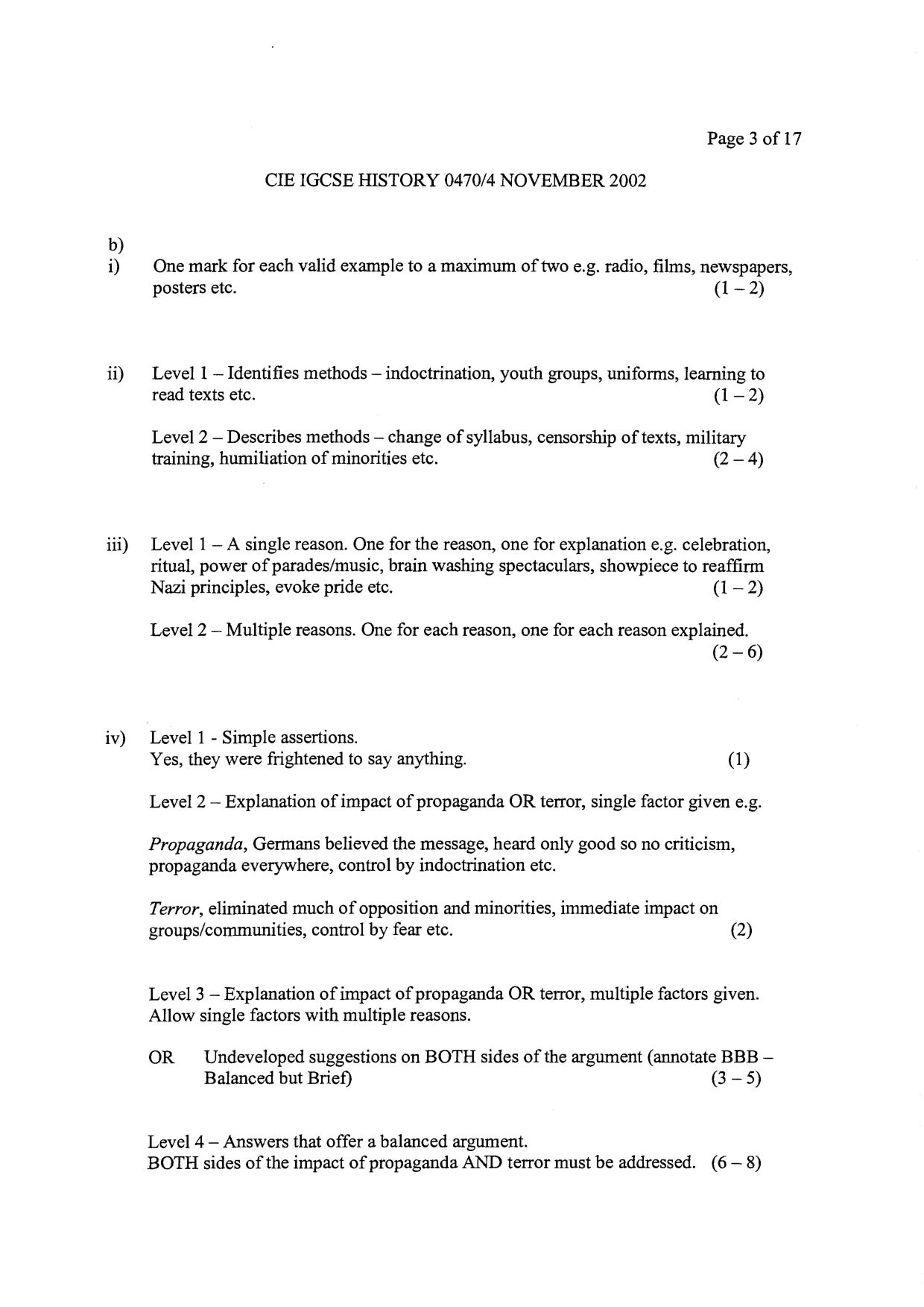 Mark scheme, page 2 of 16