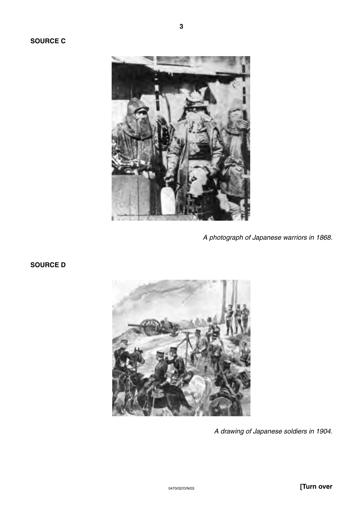 Cambridge IGCSE History 0470 2003 Oct/Nov Paper 2 · Variant 1 question paper, page 3 of 12