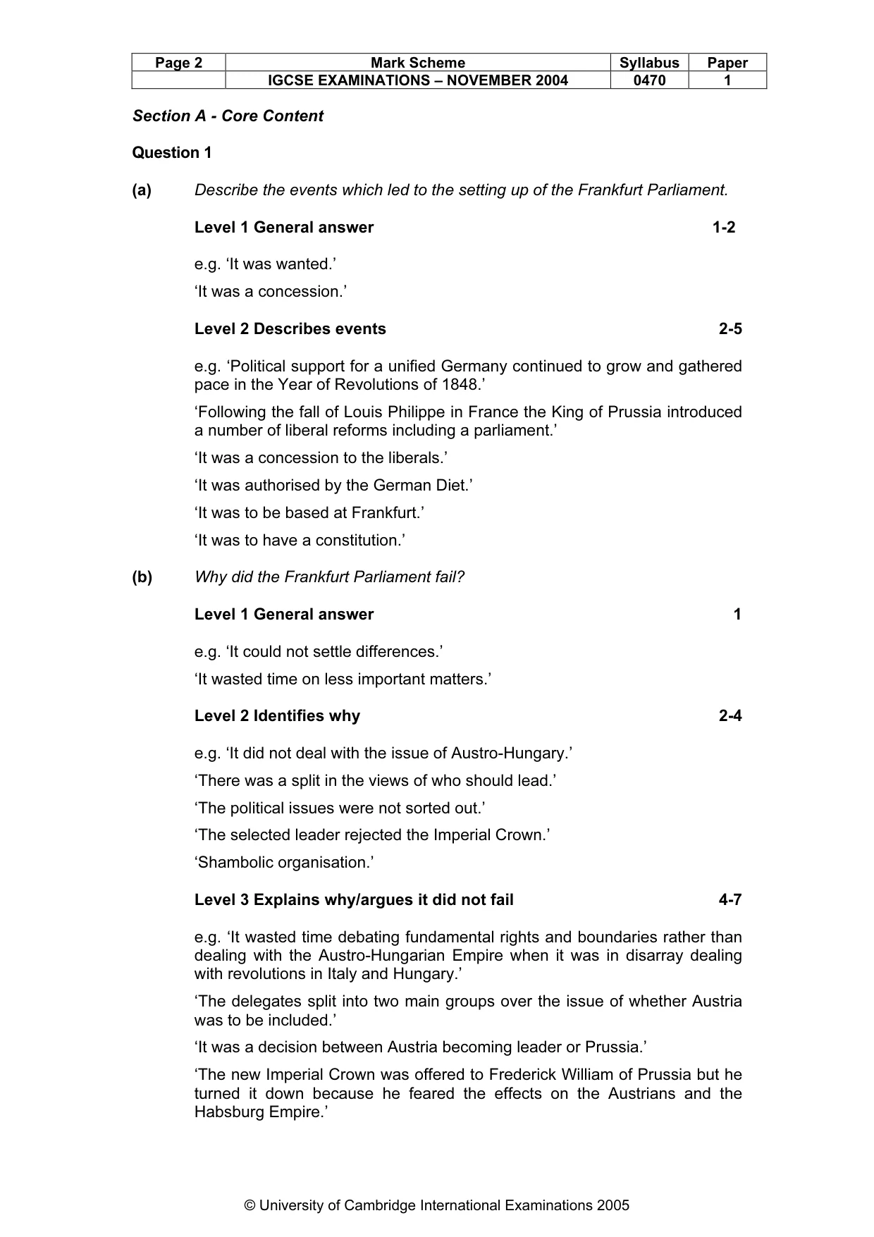 Mark scheme, page 5 of 54