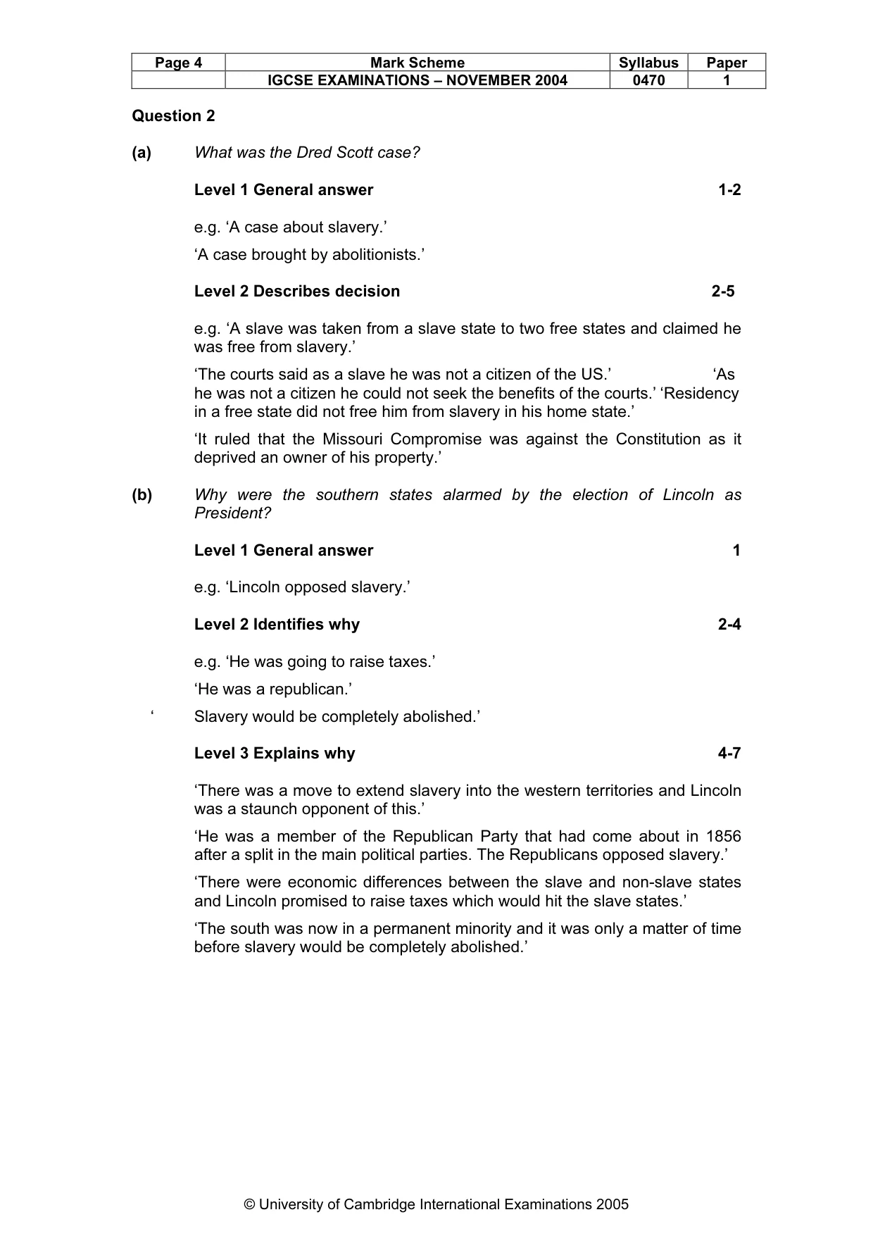 Mark scheme, page 7 of 54