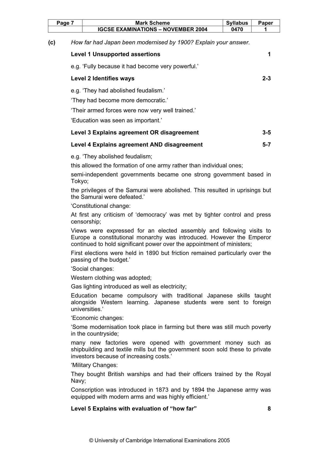 Mark scheme, page 10 of 54