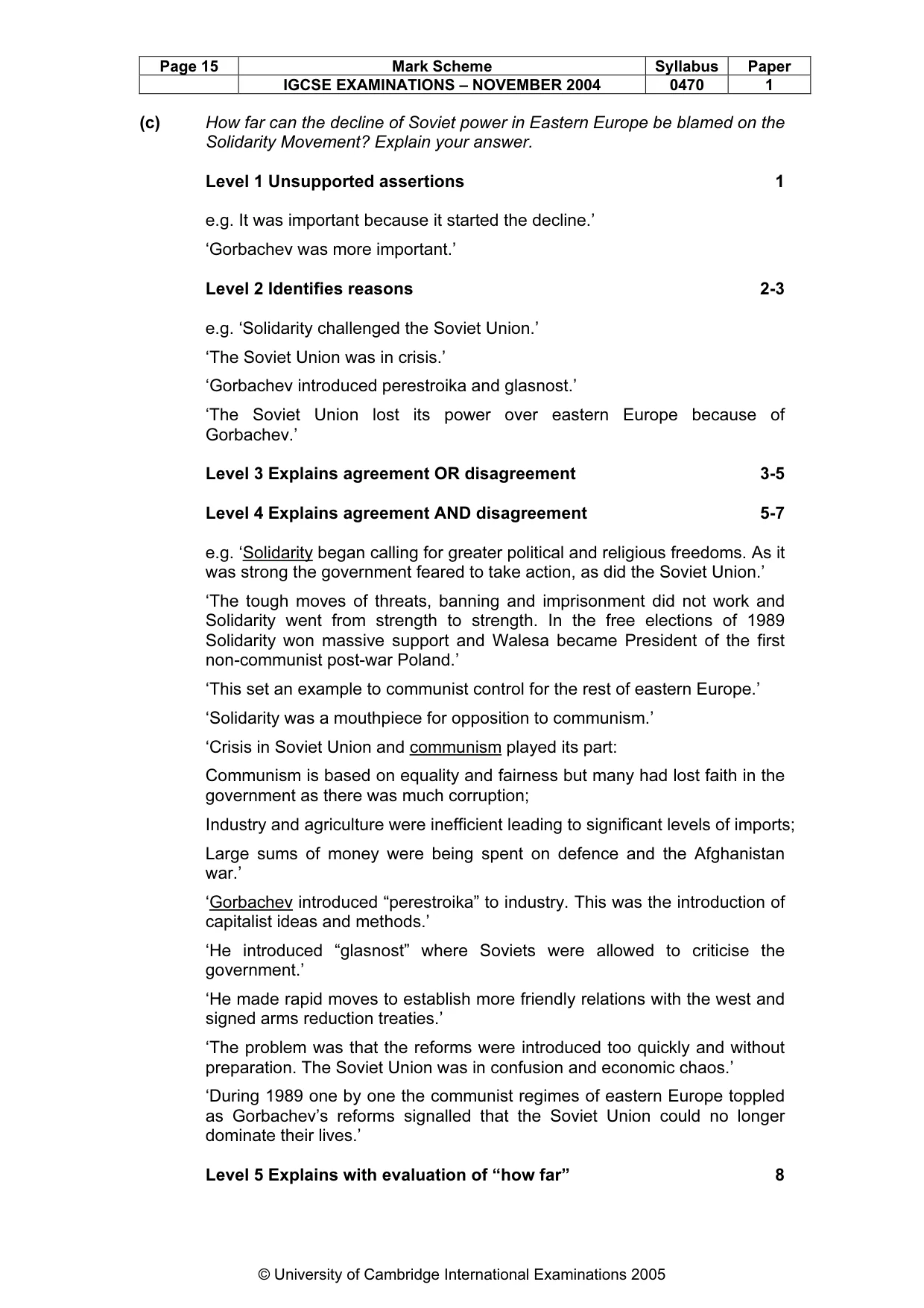 Mark scheme, page 18 of 54