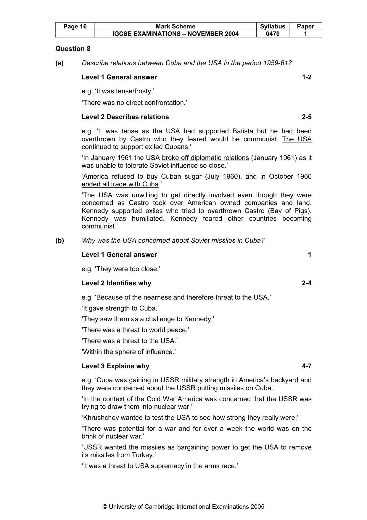 Mark scheme, page 19 of 54