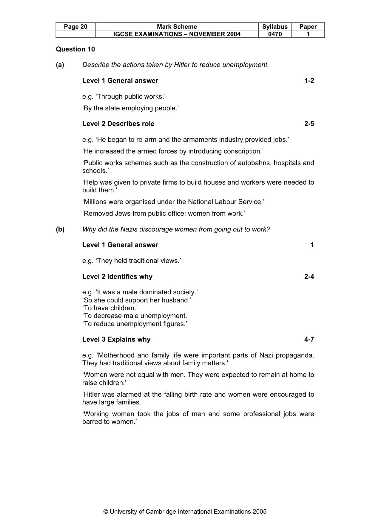 Mark scheme, page 23 of 54